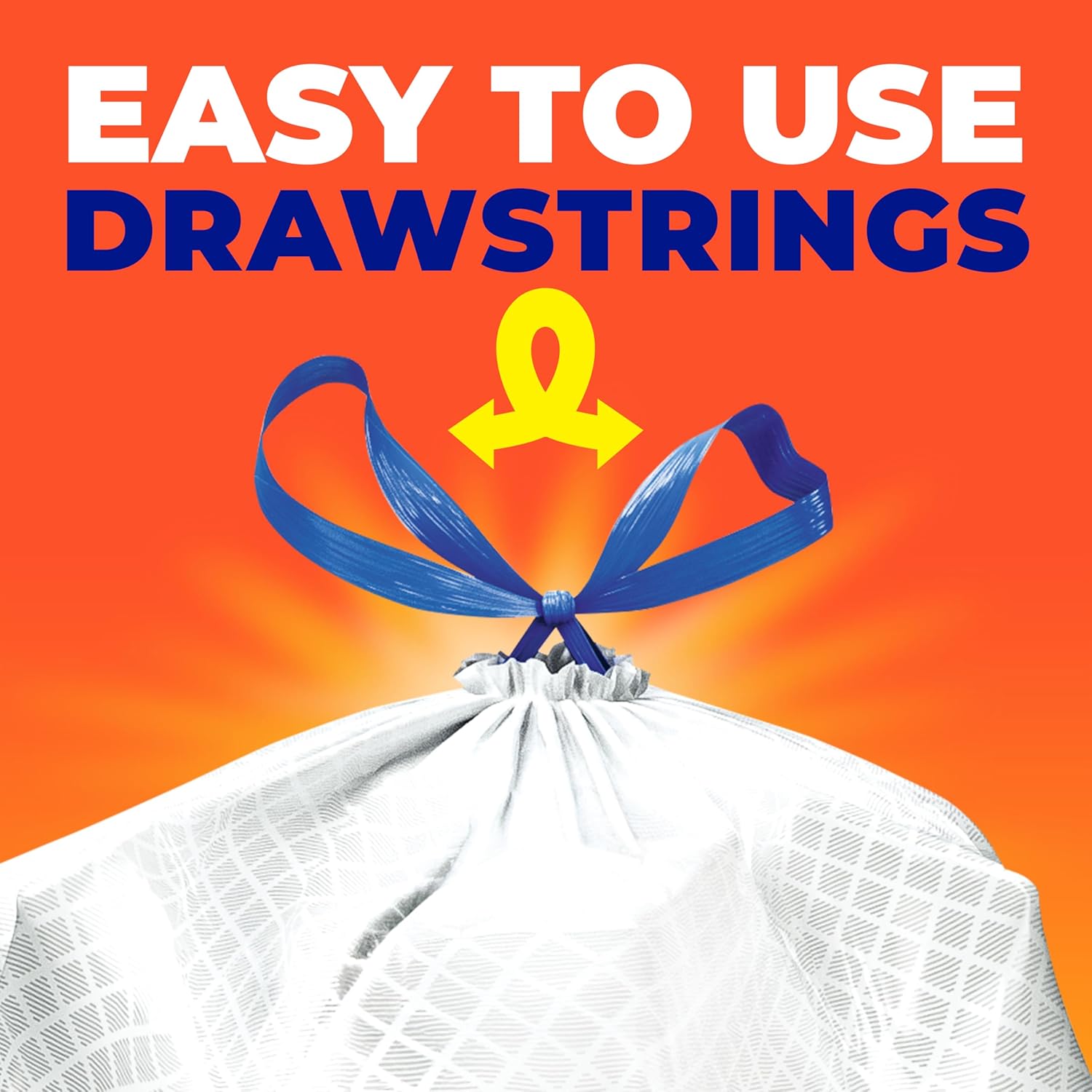 Hefty Ultra Strong 20 Gallon Trash Bags, Lavender & Sweet Vanilla Scent, Drawstring Odor Control Trash Bags for a Calmer Self-Care Kitchen Routine