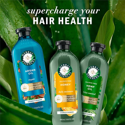 Herbal Essences Argan Oil Shampoo & Conditioner Set – Mindful Self-Care Ritual, Smoothing Botanicals for Daily Hair Repair