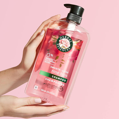 Herbal Essences Rose Hips Shampoo & Conditioner Set – Mindful Self-Care Ritual for Frizz-Free Hair at Home