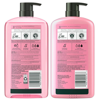 Herbal Essences Rose Hips Shampoo & Conditioner Set – Mindful Self-Care Ritual for Frizz-Free Hair at Home