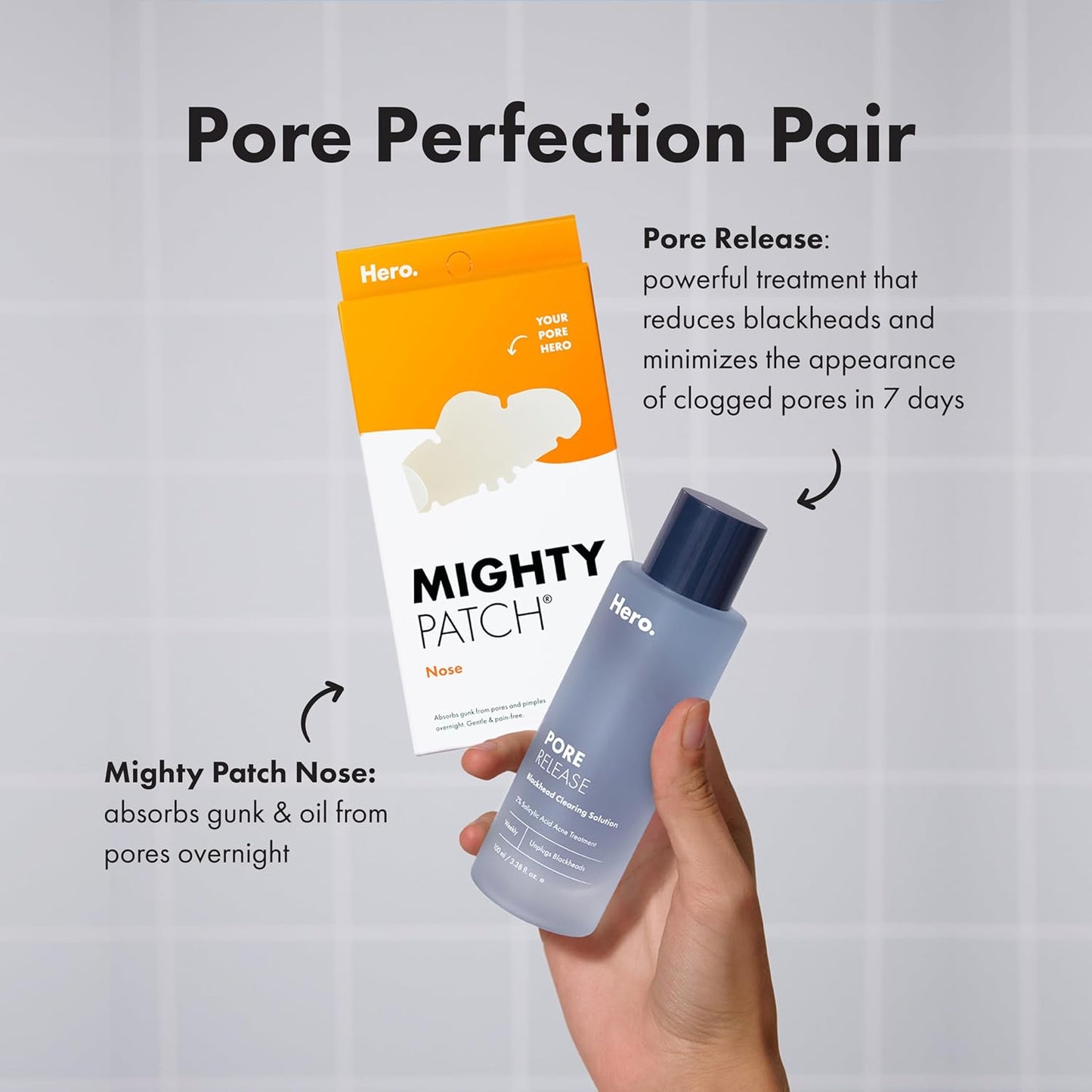 Hero Cosmetics Mighty Patch Nose Pimple Patches for Wind-Down Nightly Skincare Ritual and Mindful Self-Care