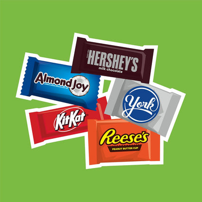 HERSHEY'S Assorted Chocolate Candy Variety Pack for Kids' Birthday Parties and Classroom Treats, 30.22 oz Bulk