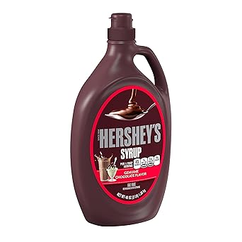 HERSHEY'S Chocolate Syrup 24 oz – Easy-Pour Bottle for Kids' Milk, Pancakes, and Snack Time