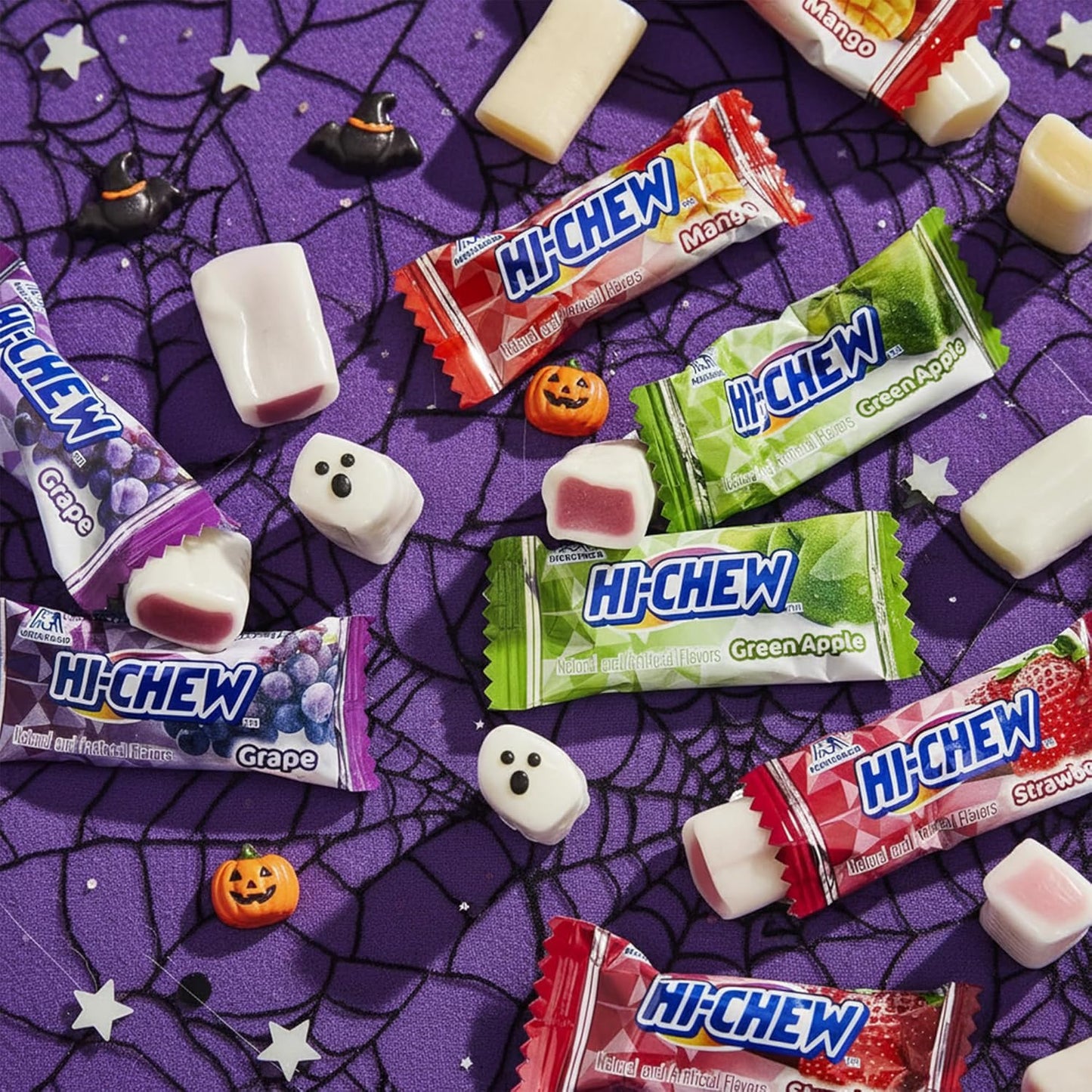 HI-CHEW Assorted Fruit Chewy Candy – Lunchbox Snacks for Kids' School Lunches and Classroom Parties, 2lb Bulk Bag 185+ Individually Wrapped Pieces