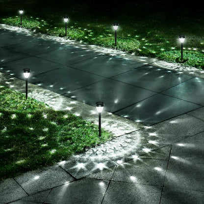 high-power led beads paired with high-transmittance lampshade for brighter output than typical solar path lights