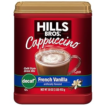 Hills Bros. Sugar Free French Vanilla Instant Cappuccino – Camping Coffee Upgrade, Just Add Hot Water at the Campsite