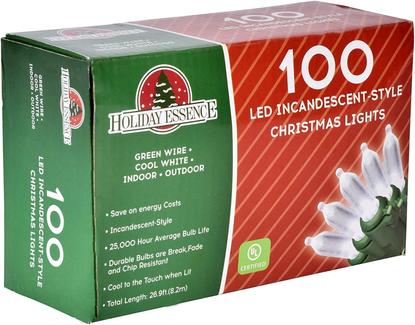 Holiday Essence Thoughtful Gift LED String Lights for Her and Mom, Cozy Cool White 26.9 Ft Home Decor Present