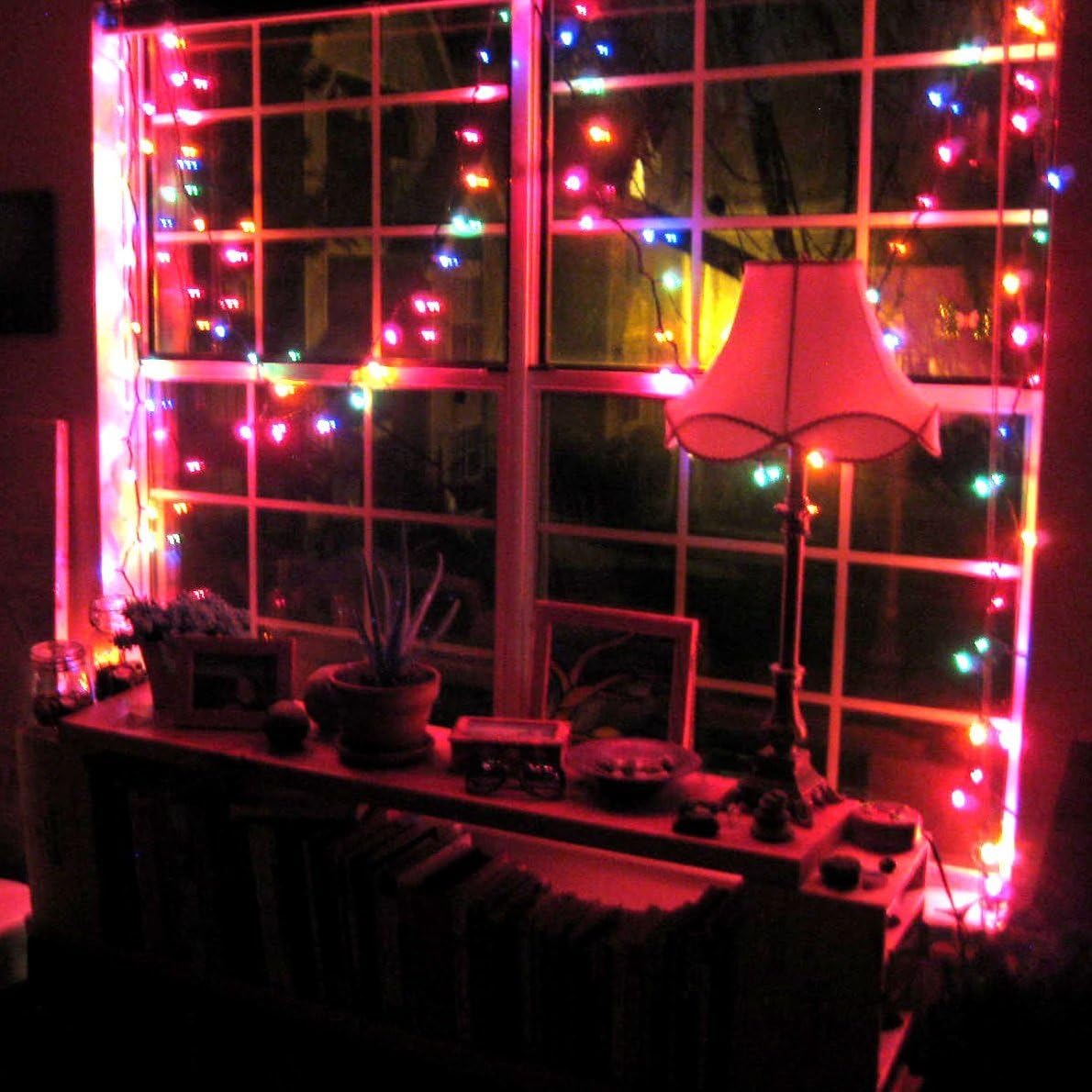 Holiday Essence Warm White Mini LED Fairy Lights – Modern Home Accent for Shelves, Mantels, and Reading Nooks, 60 Bulbs