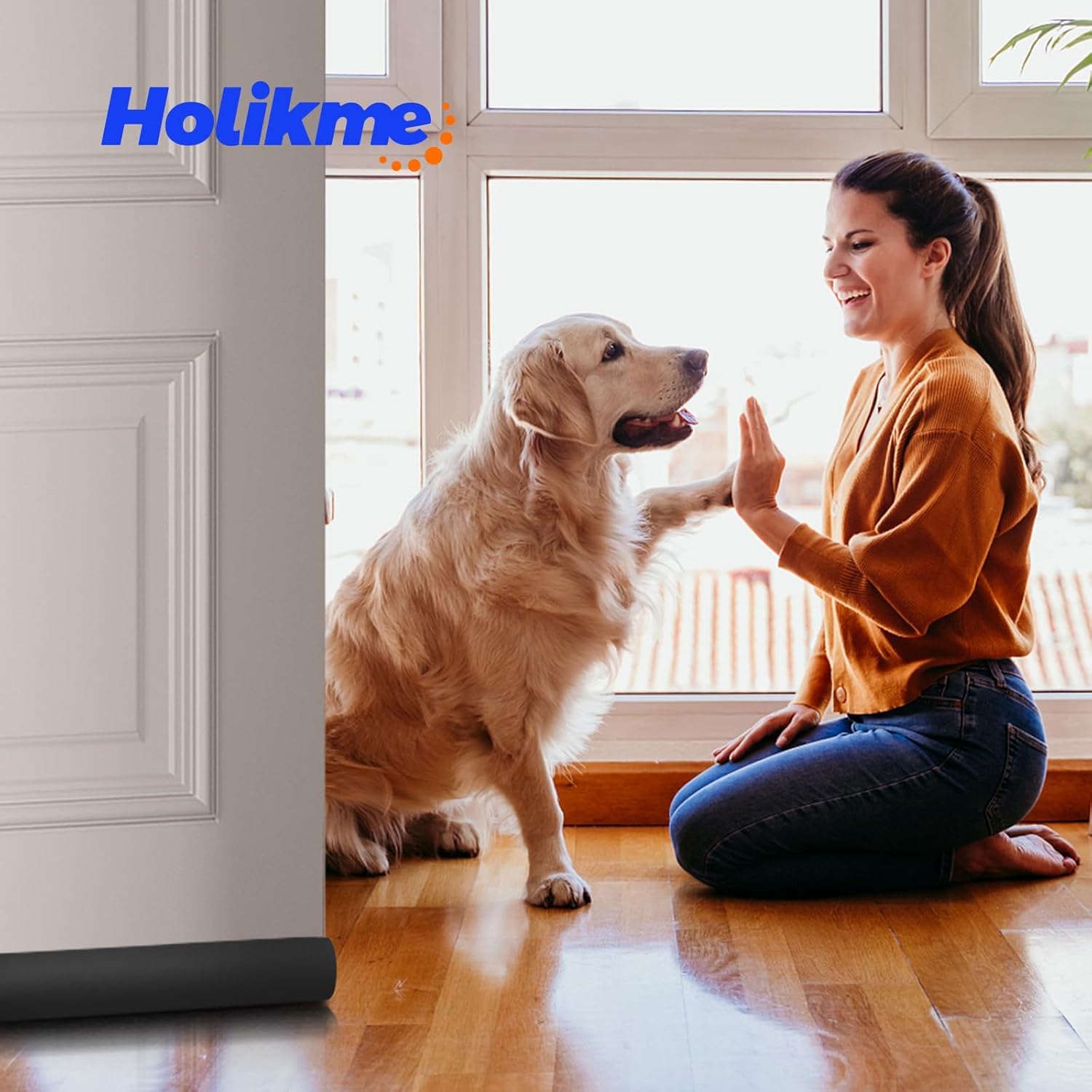 Holikme Door Draft Stopper – Clean Line Door Sweep for Intentional Home and Clutter-Free Entryway