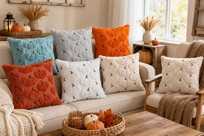 HOMDEC Plush Faux Fur Pillow Covers 18x18 Set of 2 Beige Cozy Wind Down Reading Nook Comfort
