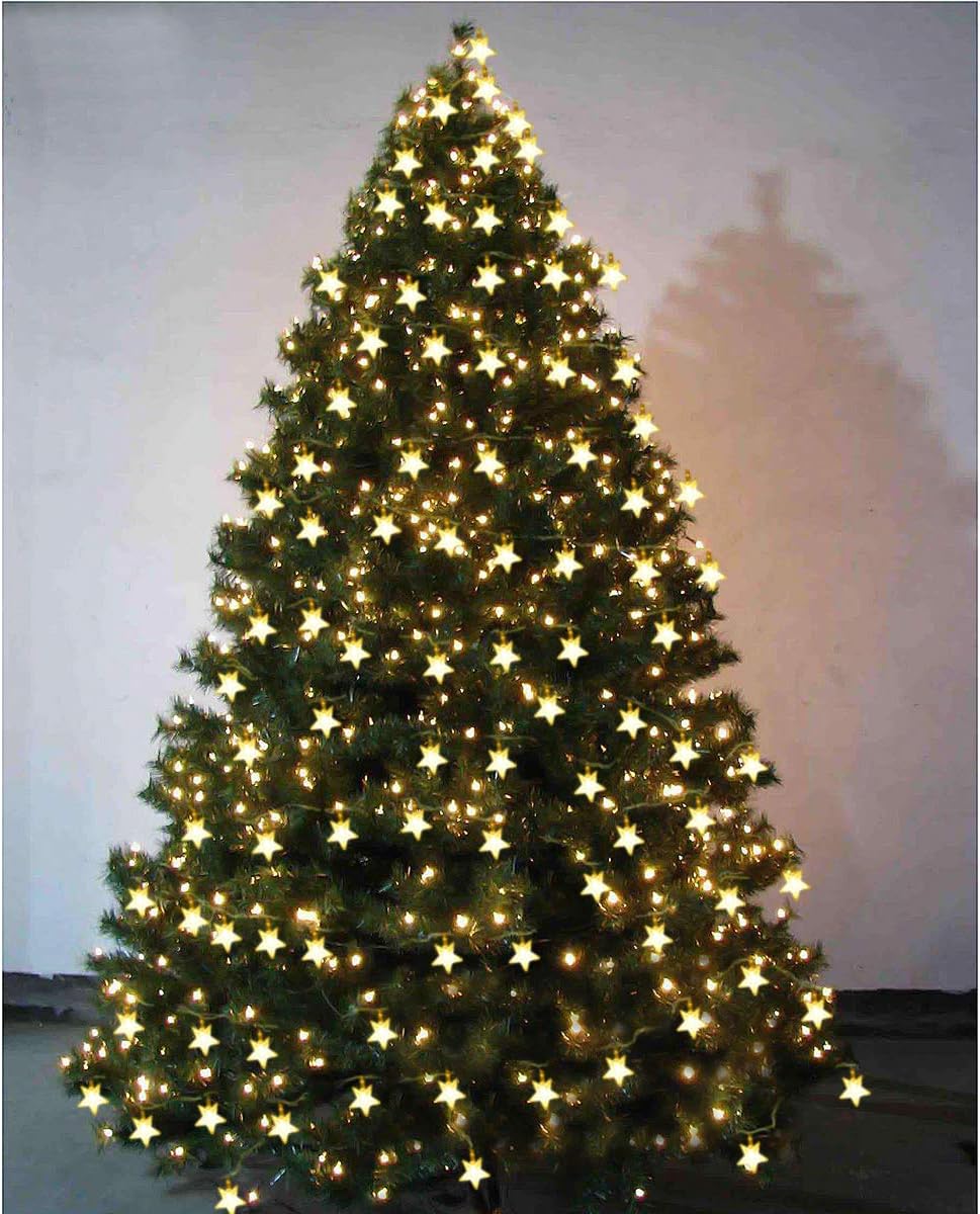 Homeleo Star Fairy Lights for Playroom & Nursery Decor, Battery Operated LED String Lights with 6H Timer