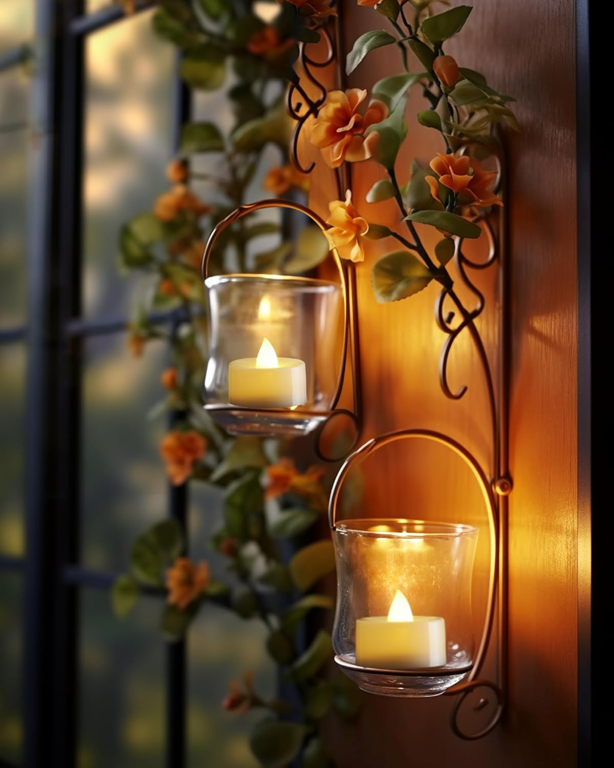 Homemory 24-Pack Flameless LED Tea Lights – Calming Flicker Candles for Bath Ritual, Meditation Corner and Yoga Mat Ambiance
