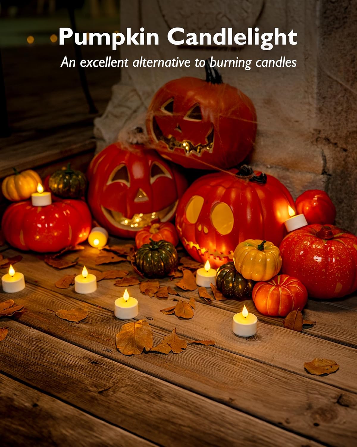 Homemory Flameless LED Tealights for Bedroom Ambiance, USB Rechargeable with 30-Hour Runtime