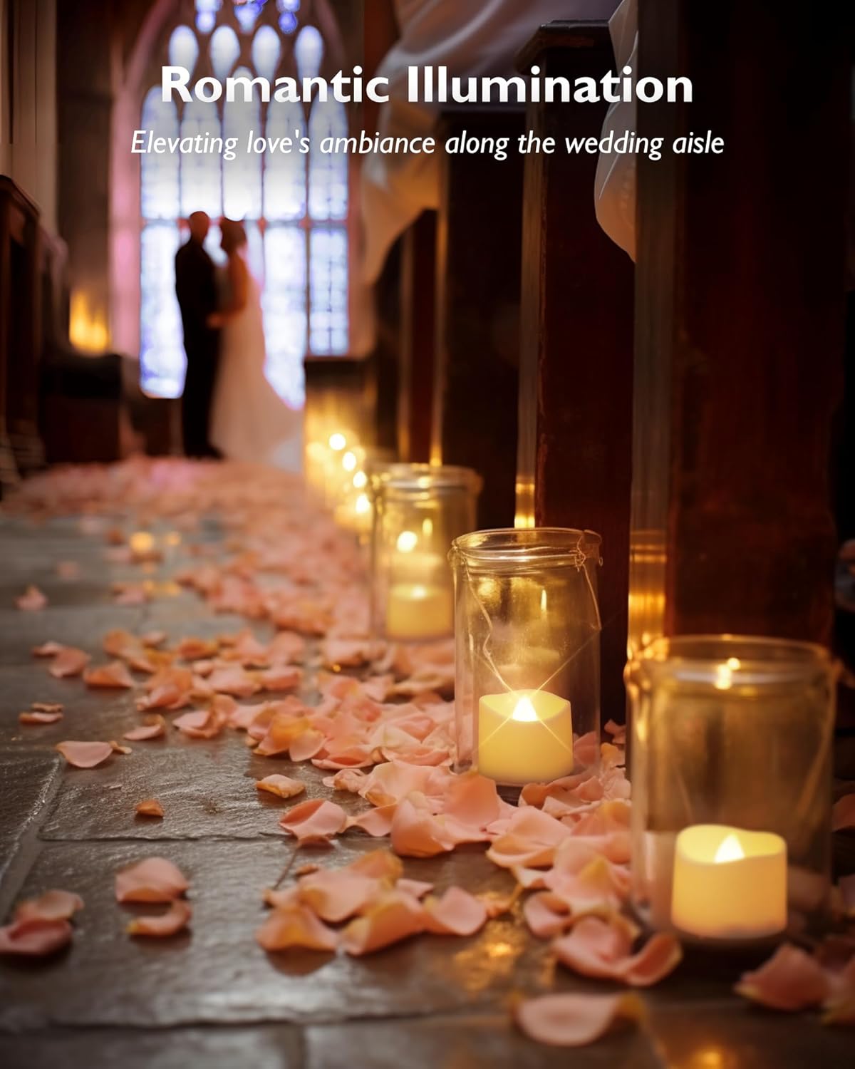 Homemory Flameless Tea Lights with Sleep Timer – 8-Hour Auto Shutoff Candles for Bedtime Ritual and Calming Wind-Down
