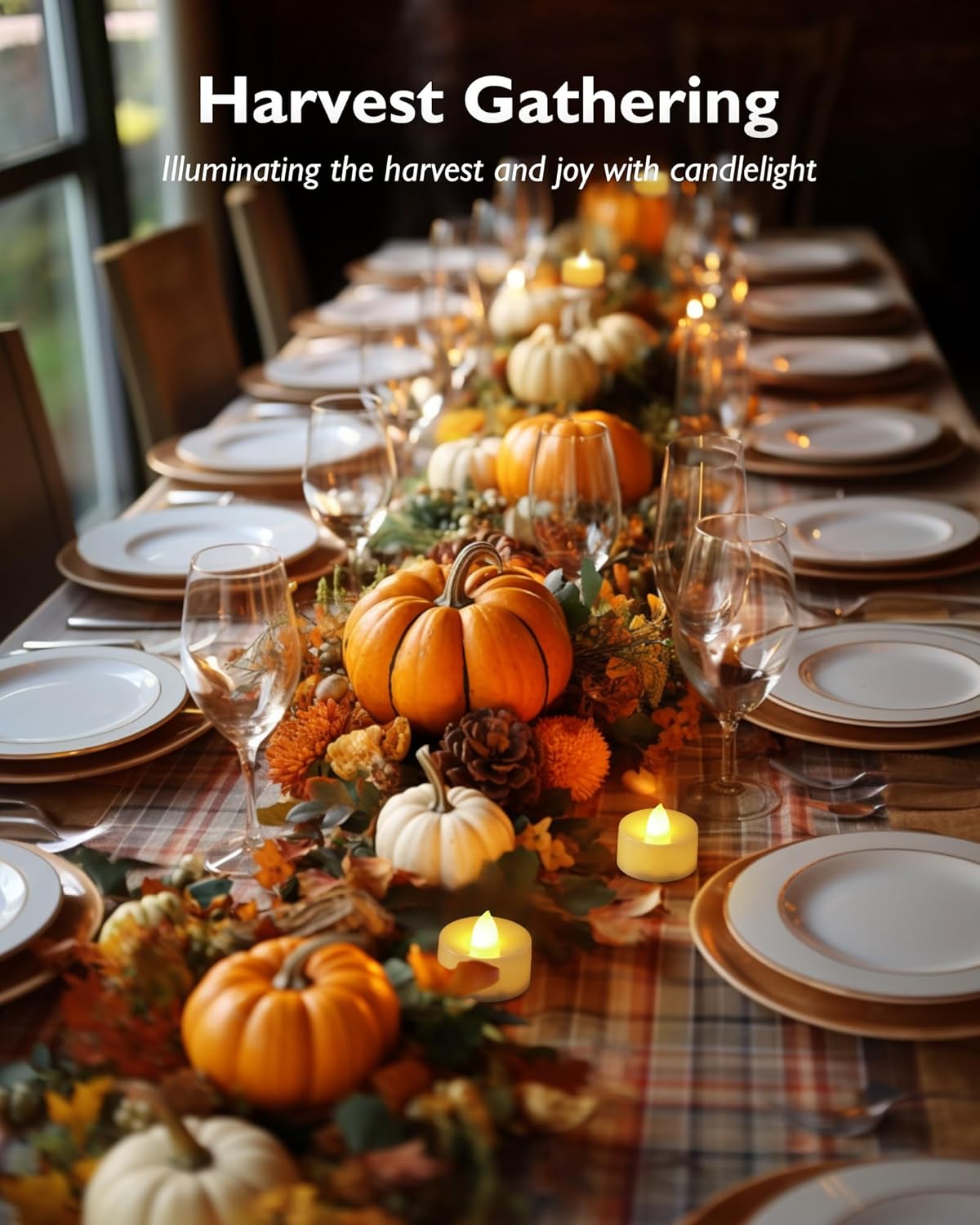 Homemory Minimalist Flameless LED Tea Lights 12-Pack – Clean-Lined, Cord-Free Glow for Uncluttered Bedrooms and Side Tables