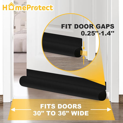 HomeProtect Low-Profile Door Draft Stopper – Clean-Line Under Door Seal for Intentional, Clutter-Free Homes