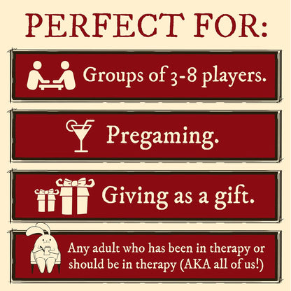 Horrible Therapist by Exploding Kittens - Extra Horrible Edition Card Game, Hilarious White Elephant and Secret Santa Gift for Adults Who Love Crude Humor
