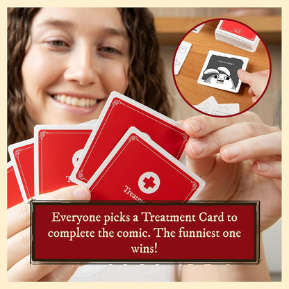 Horrible Therapist by Exploding Kittens - Extra Horrible Edition, Portable Card Game for Camping Trips and Cabin Weekends