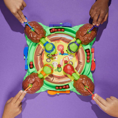 Hungry Hungry Hippos: Teenage Mutant Ninja Turtles Edition – Safe Preschool Board Game for Kids Ages 4-6, Playroom and Living Room Floor Play