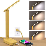 Addtam Eye-Protection LED Task Lamp with Built-In Power Hub – Adjustable Color Temperature for Long Workdays