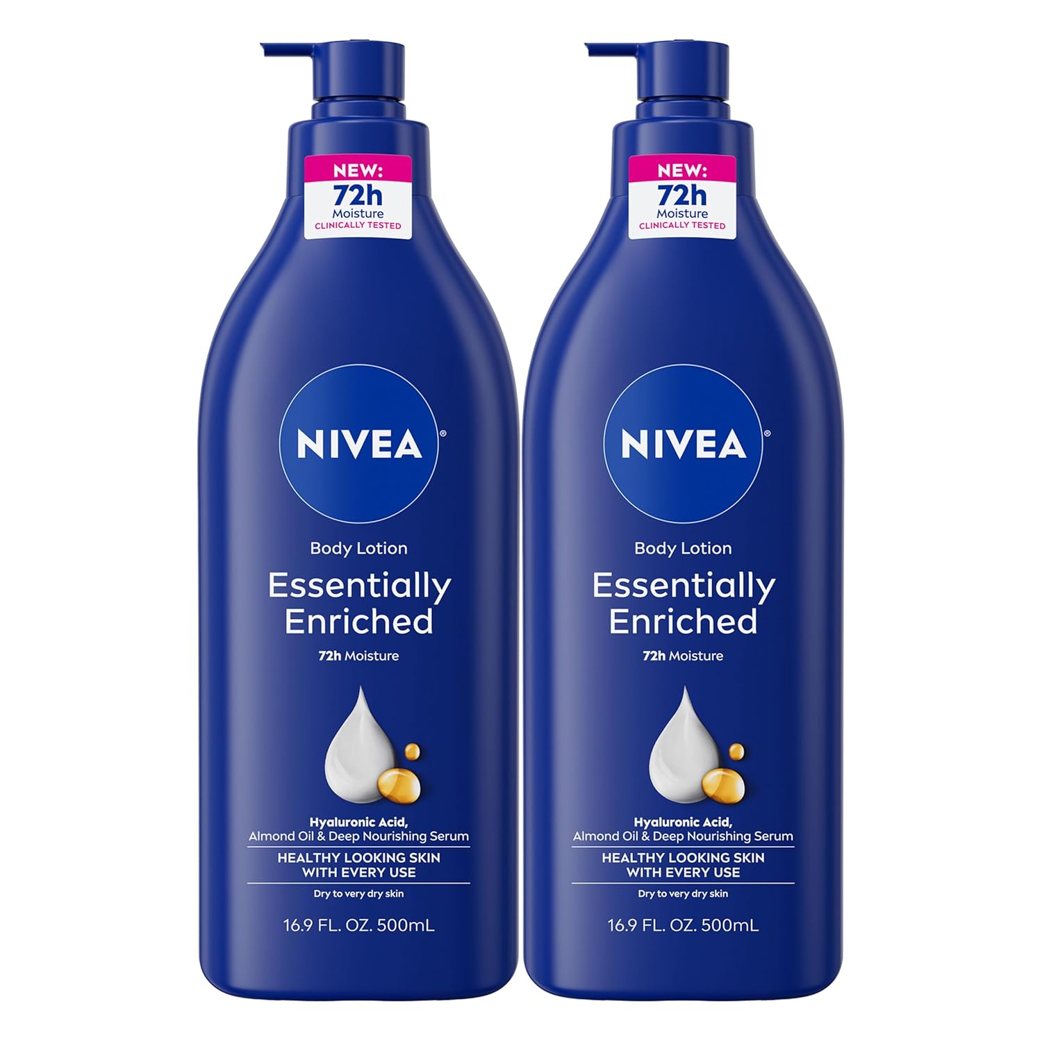 hyaluronic acid, almond oil, and deep nourishing serum infusion for long-lasting hydration