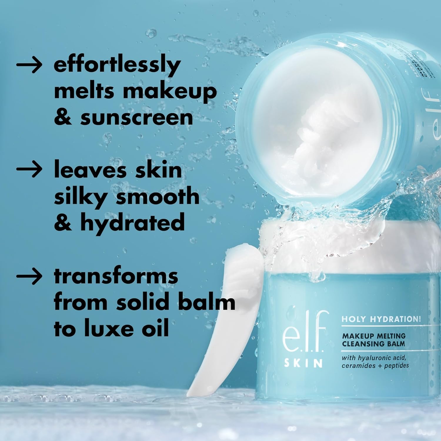 hyaluronic acid, ceramide, and peptide-infused hydrating formula