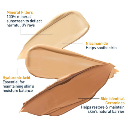 hyaluronic acid for all-day moisture retention and niacinamide to calm and soothe skin