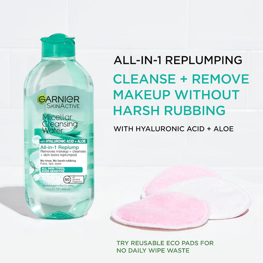 hyaluronic acid for hydration and a plumping effect during cleansing