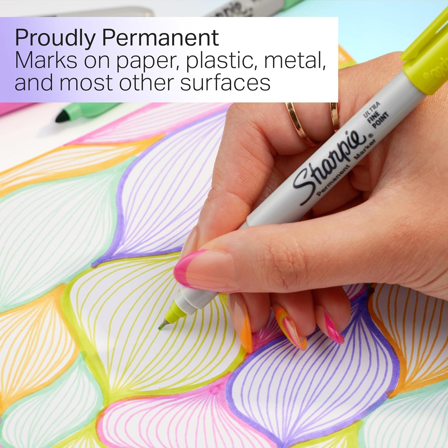 hybrid ink base that adheres to paper, plastic, metal, and most surfaces