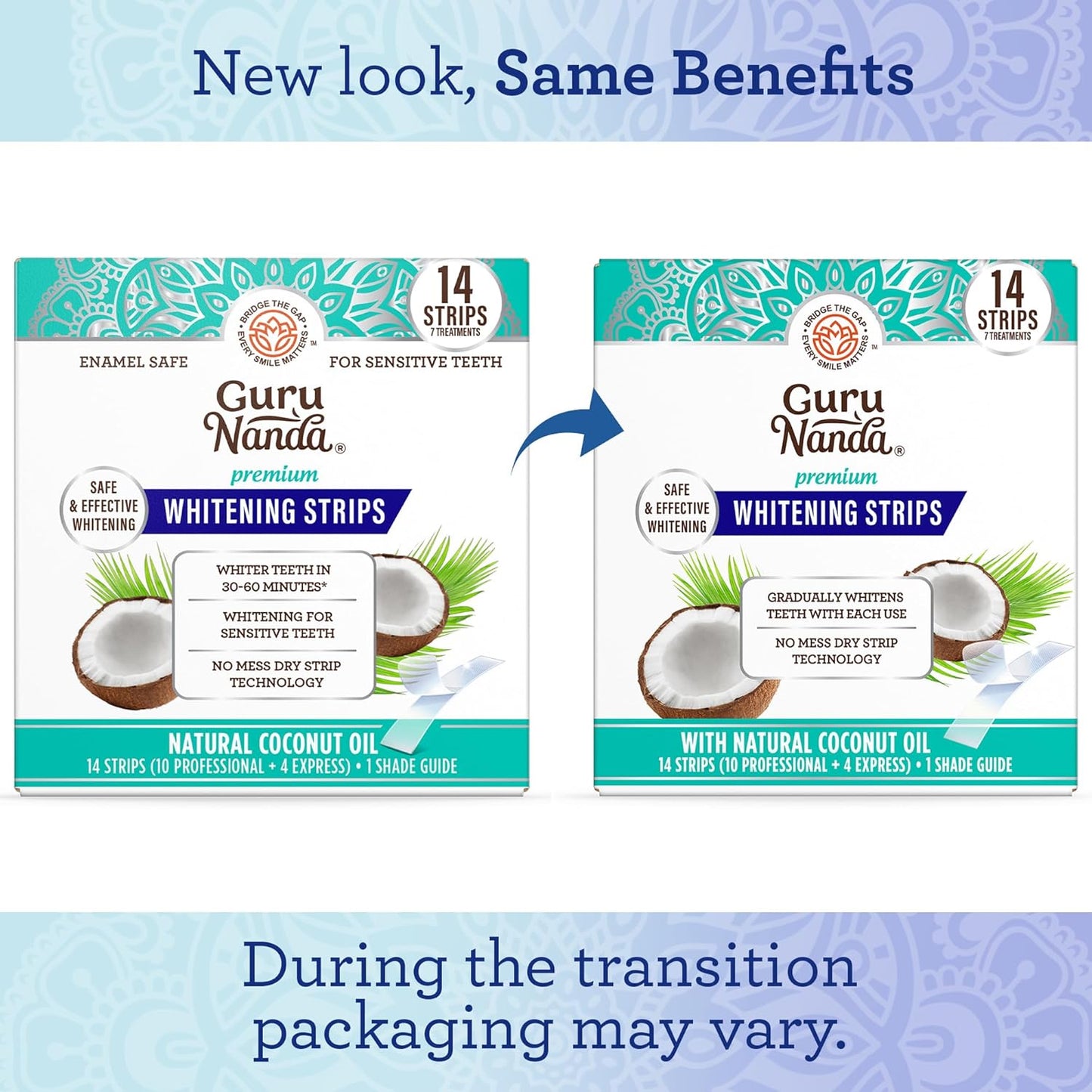 hydrogen peroxide active combined with soothing coconut extract