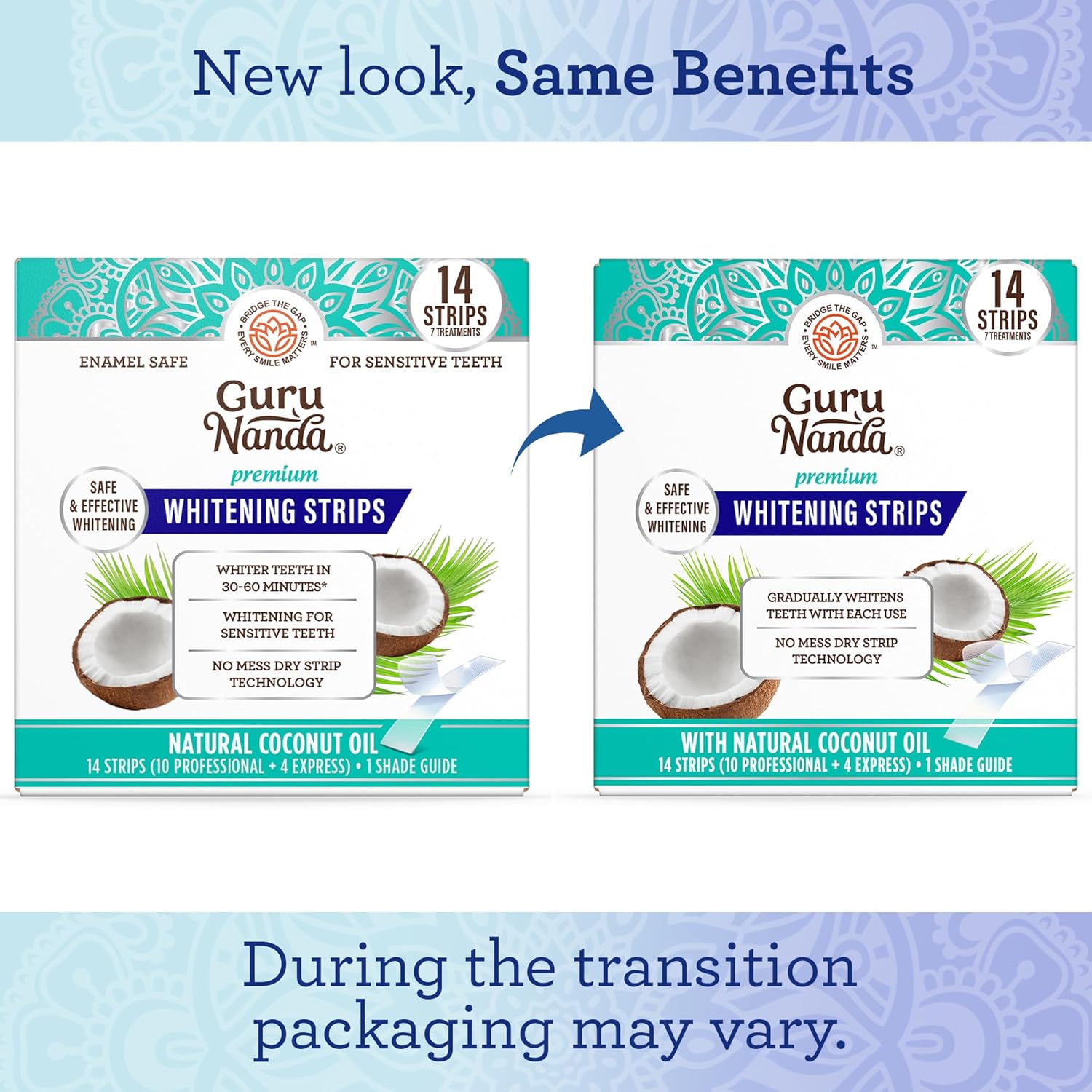 hydrogen peroxide active combined with soothing coconut extract