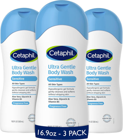hypoallergenic, dermatologist-tested formula designed for sensitive skin