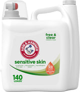 ARM & HAMMER Sensitive Skin Free & Clear Liquid Laundry Detergent – Fragrance-Free Wash for Eczema and Allergy Self-Care Routine