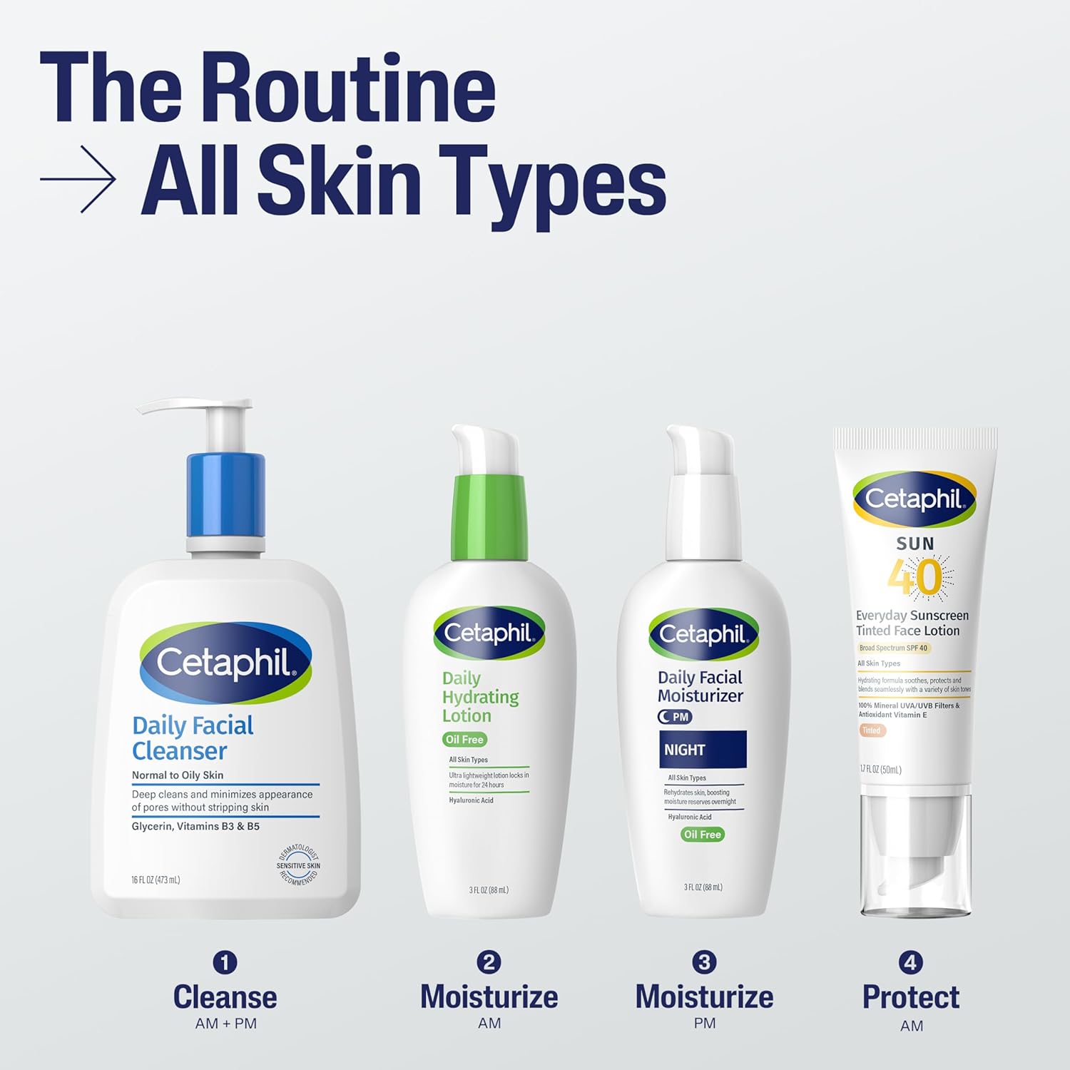 hypoallergenic, fragrance-free, paraben-free, and oil-free formulation