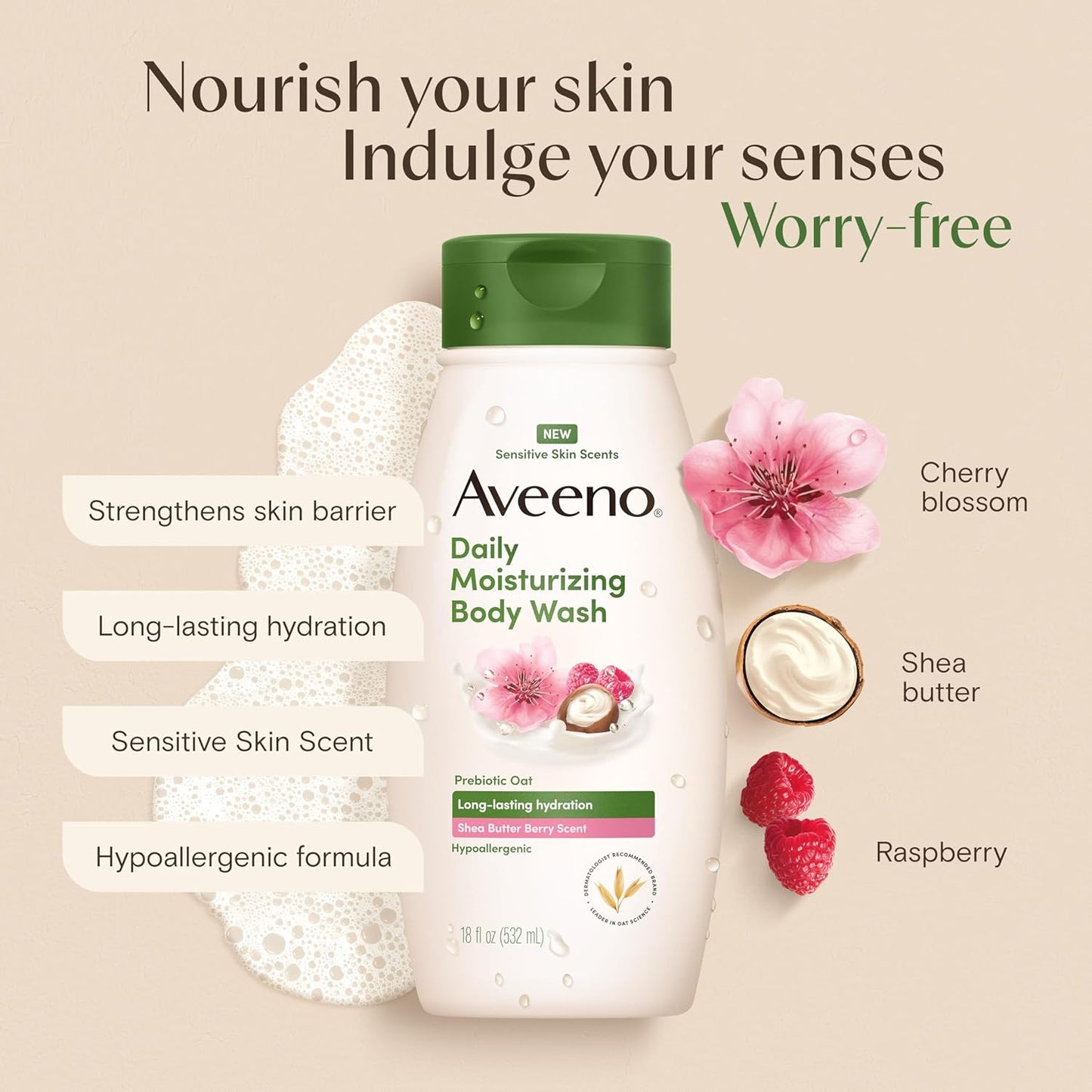 hypoallergenic, non-comedogenic, paraben-free, and dye-free formula