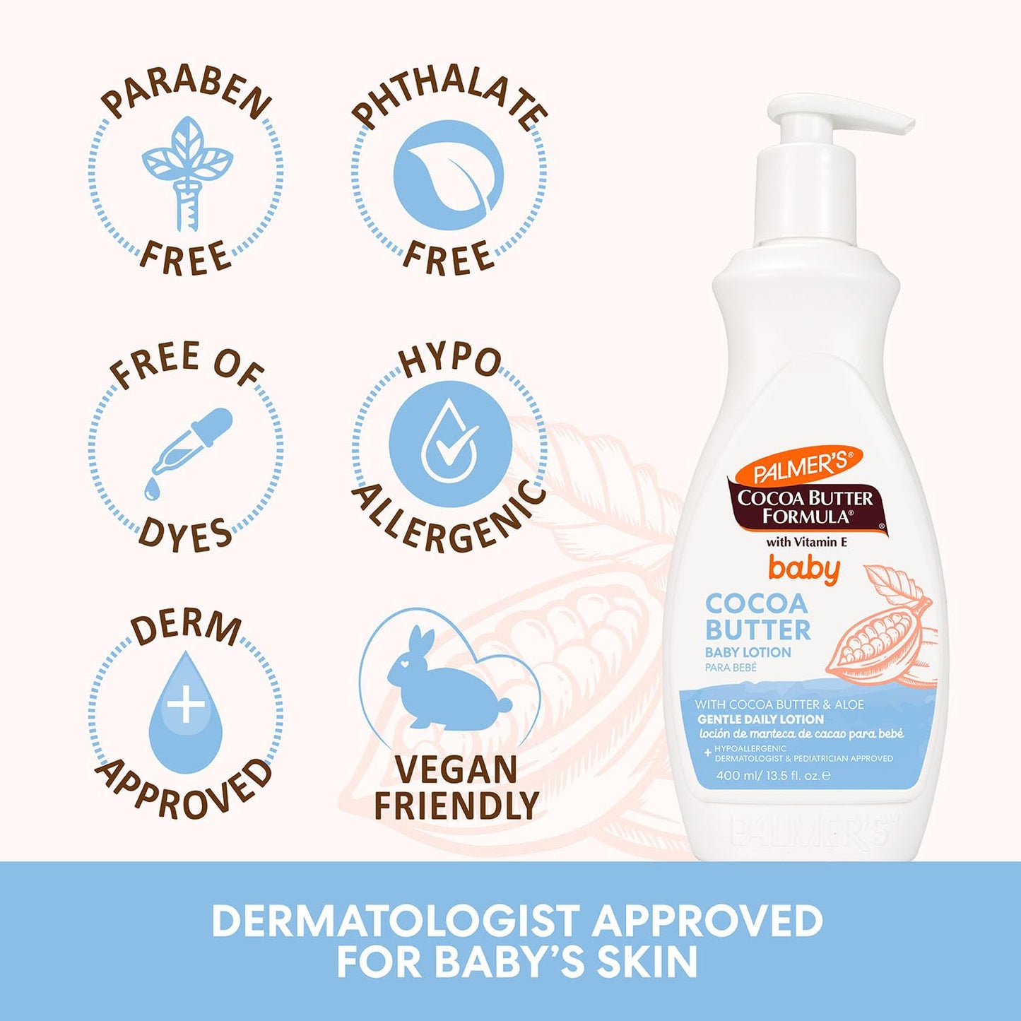 hypoallergenic, pediatrician- and dermatologist-approved formula