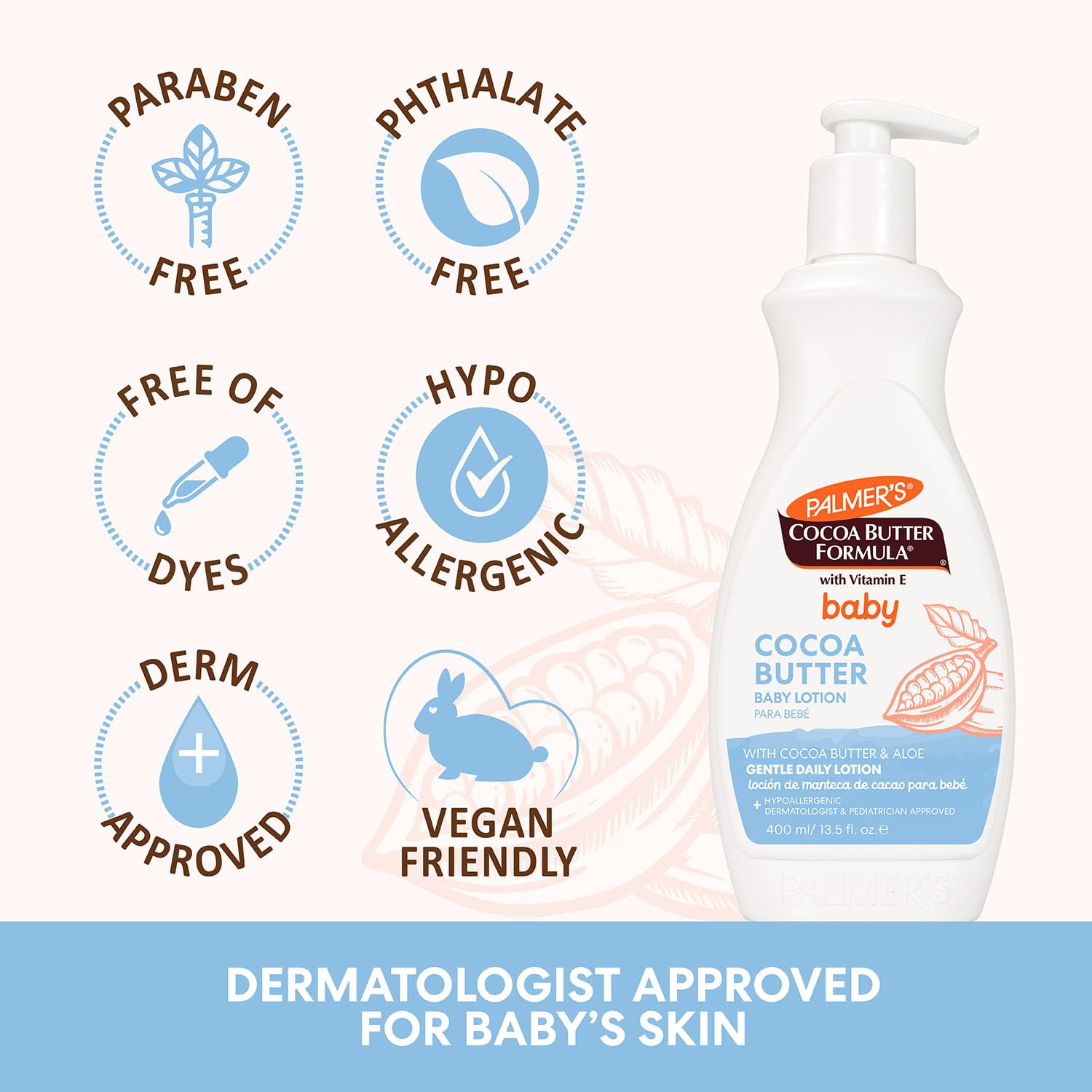 hypoallergenic, pediatrician- and dermatologist-approved formula