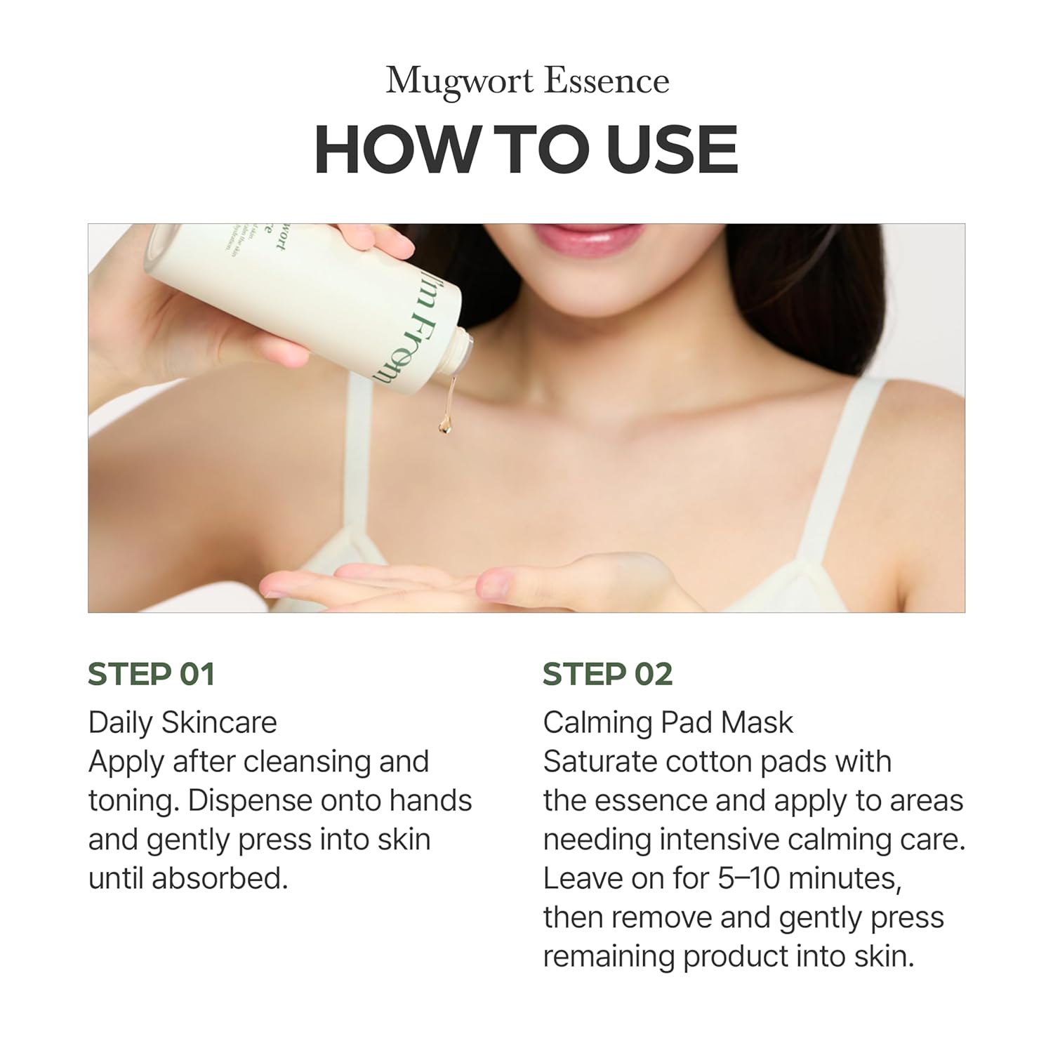 I'm From Mugwort Essence – Calming Bedtime Skincare Ritual for Sensitive Skin, Hydrating Korean Essence