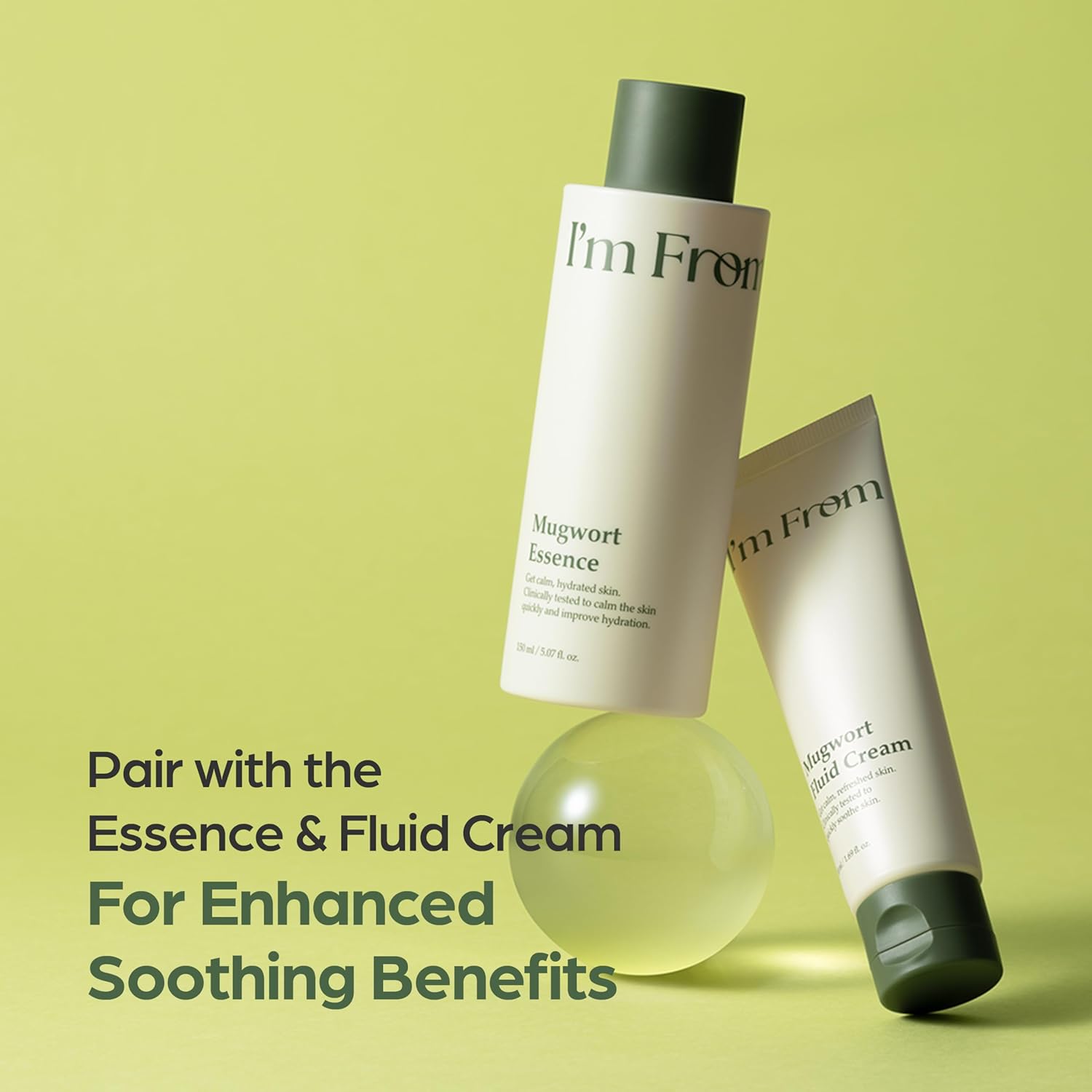 I'm From Mugwort Essence – Calming Bedtime Skincare Ritual for Sensitive Skin, Hydrating Korean Essence