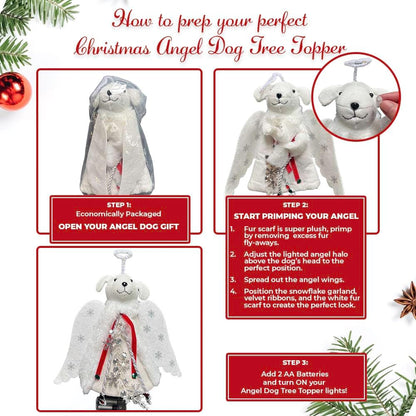 iHeartDogs Angel Tree Topper – Thoughtful Birthday & Christmas Gift for Dog Lovers and Pet Parents