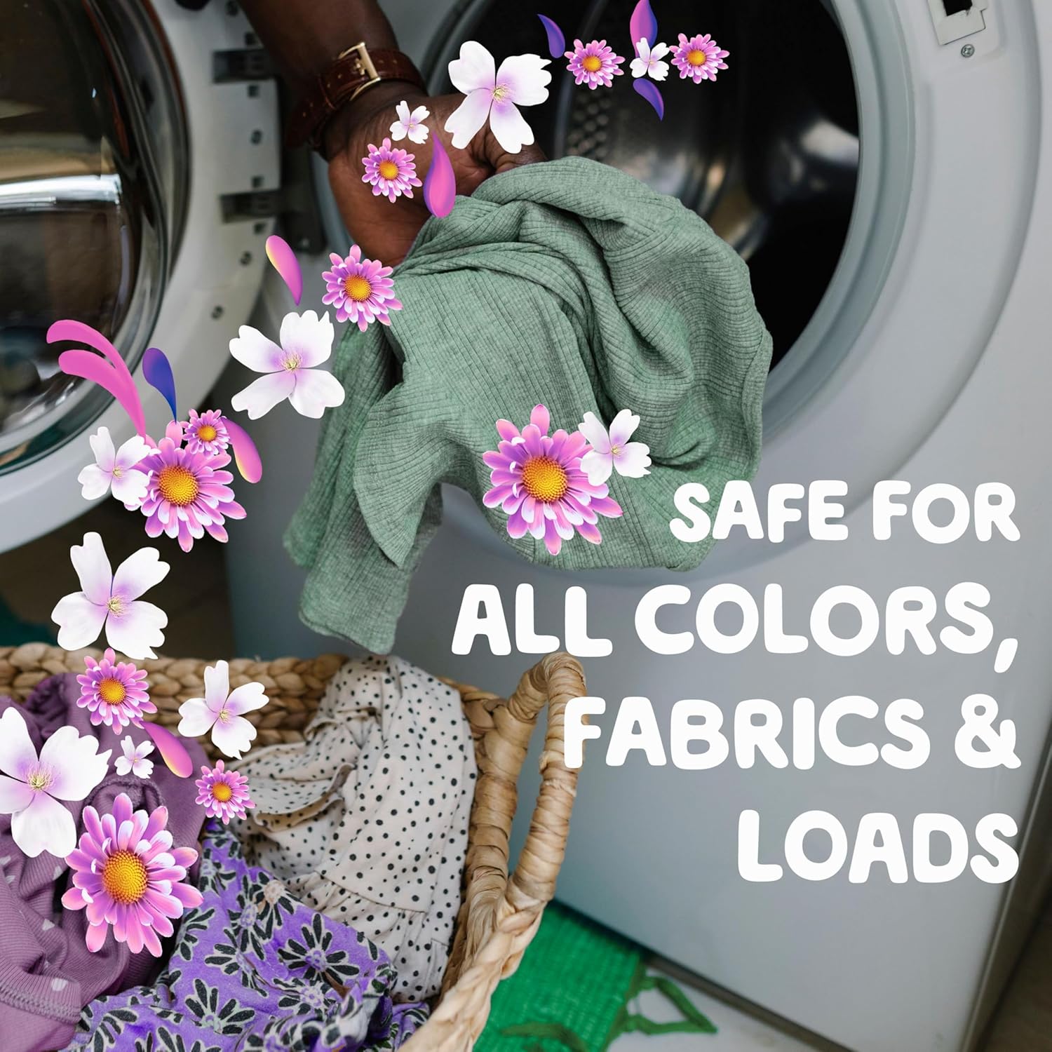 in-wash drum application used alongside regular detergent