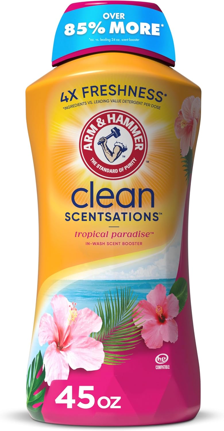 in-wash scent crystal format with 4x freshness ingredients per dose vs leading value detergent