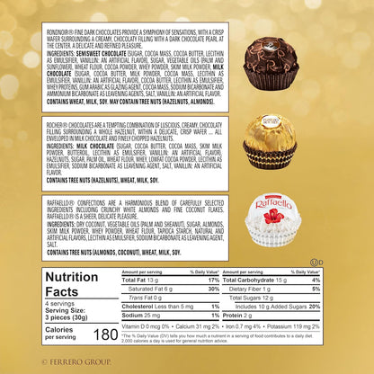 individually foil-wrapped pieces for freshness and hygienic sharing