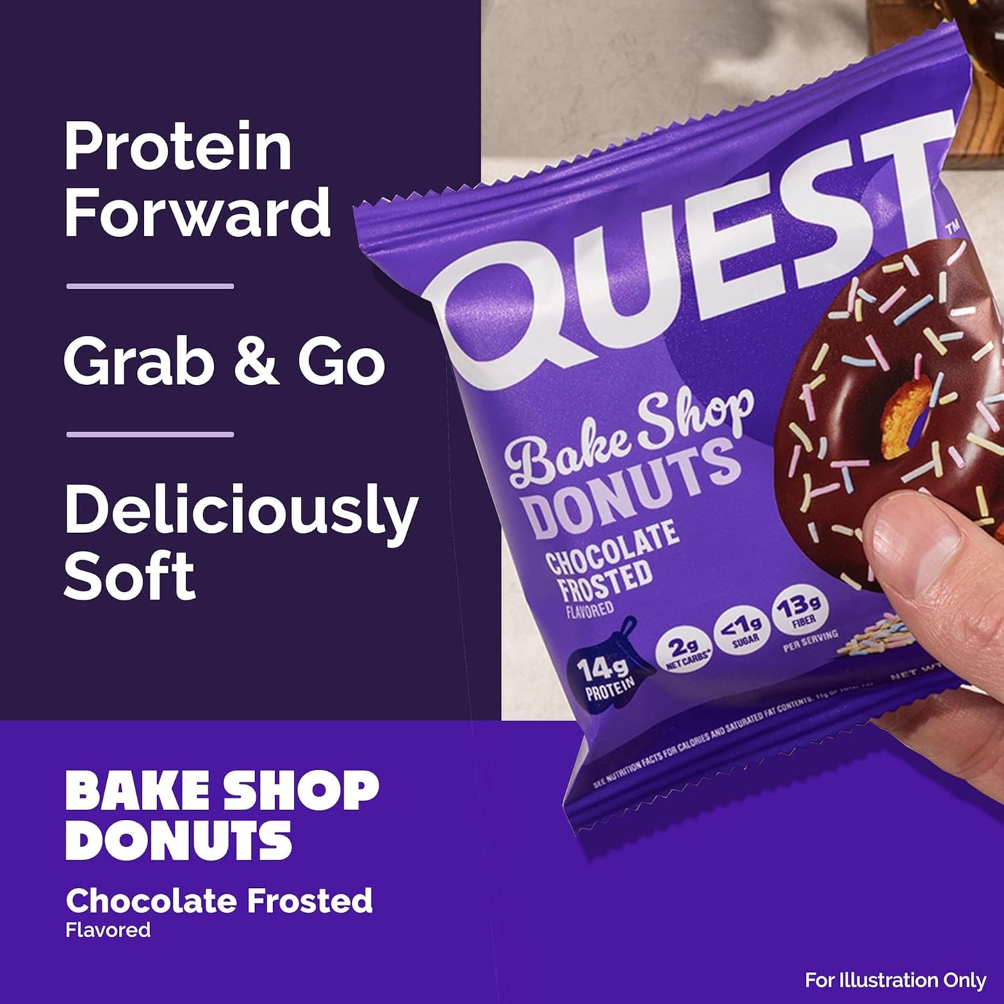 individually portioned donuts in 4-count or 9-count pack sizes