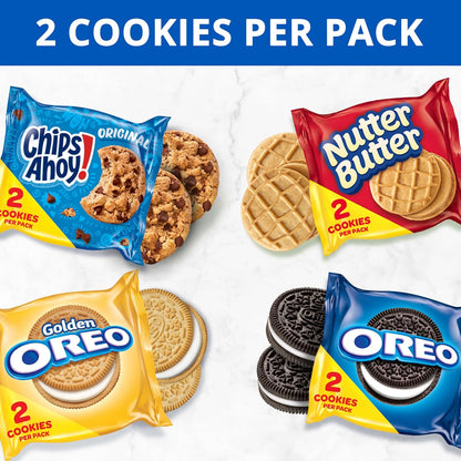 individually sealed wrappers that lock in freshness across all four cookie varieties