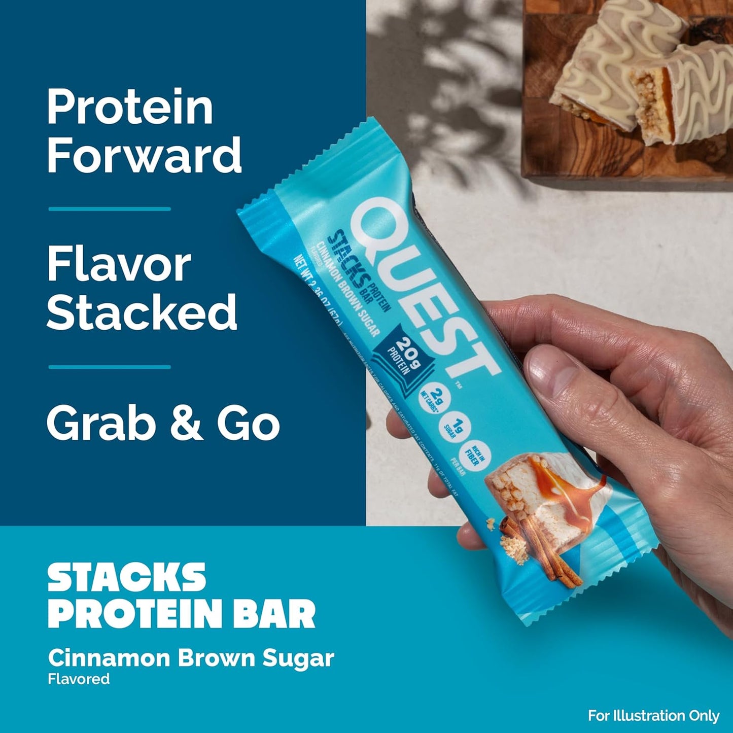 individually wrapped bars in 4-count and 12-count carton options