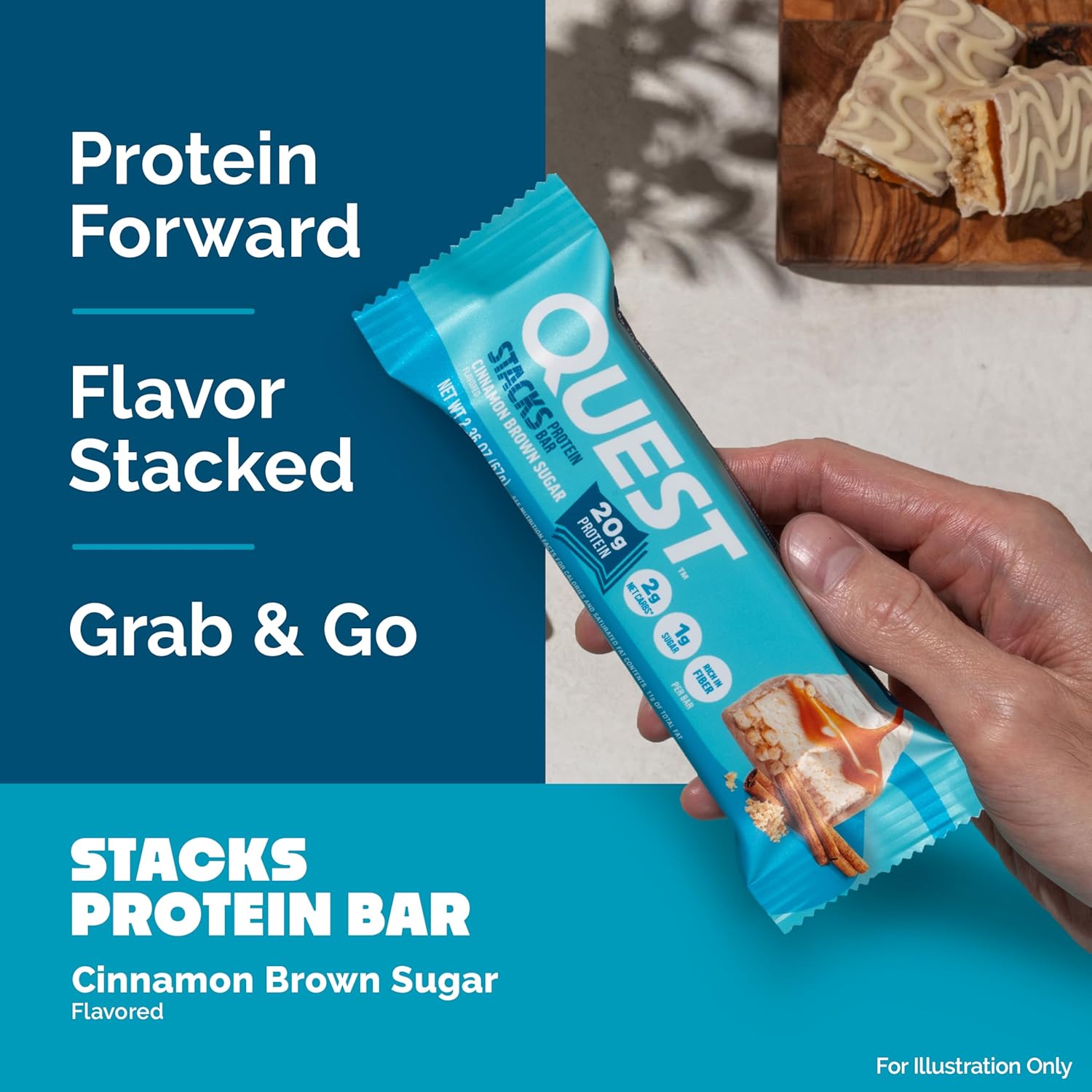 individually wrapped bars in 4-count and 12-count carton options