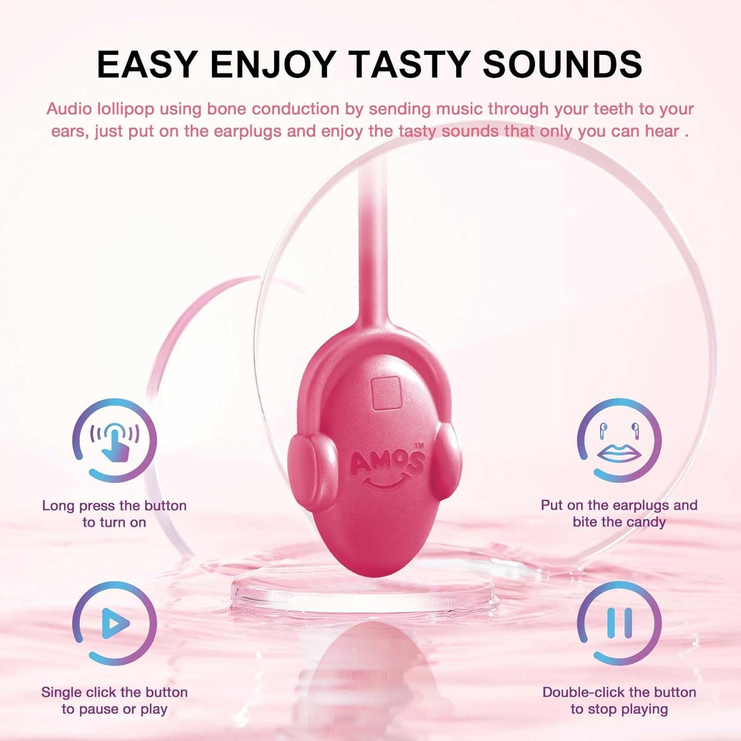 individually wrapped single-serve hard candy lollipop in blackberry, strawberry, watermelon, or mixed-5 flavors