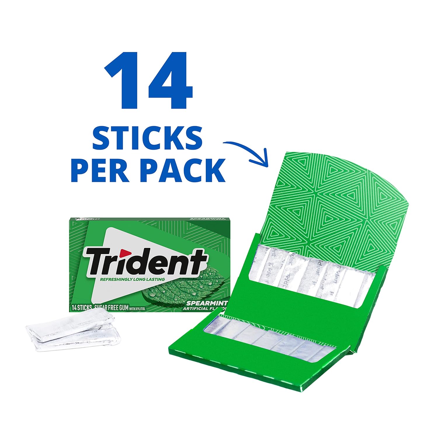 individually wrapped sticks for freshness and portability