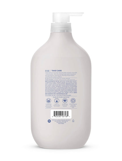 infused with coconut, rice milk, and shea butter for in-shower moisturization